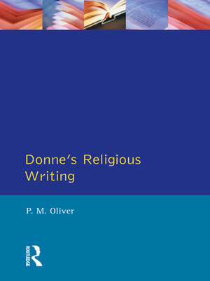 cover image of Donne's Religious Writing